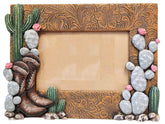 The Bridge Collection 4x6 Western Boots and Cactus Picture Frame - Western Home Decor Items - Picture Frame for Western, Cowgirl, or Country Decor image 0